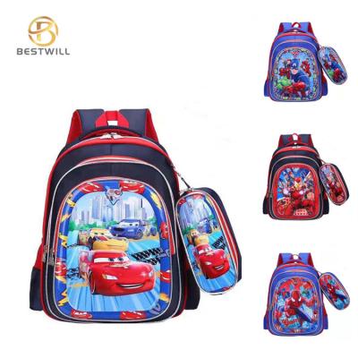 حقيبة ظهر مدرسية متعددة الألوان بطبعة الفراولة شورت كيك للبنات والأولاد